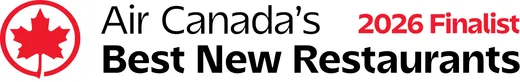 Air Canada’s Best New Restaurants 2026 Finalist